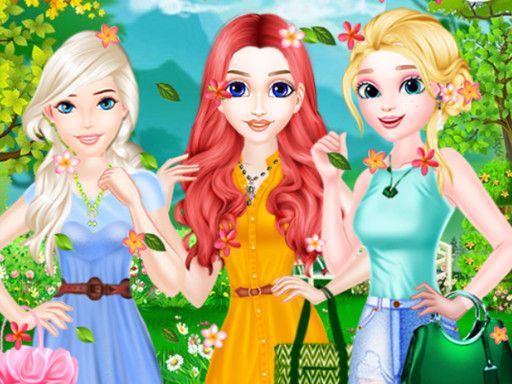 Spring Fashion Color Dress - browser game screenshot