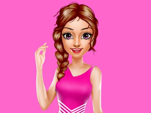 Cheerleader Girl Love Story	 - browser game screenshot