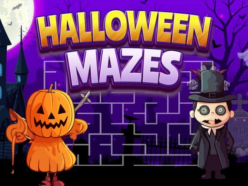 Halloween Mazes - browser game screenshot