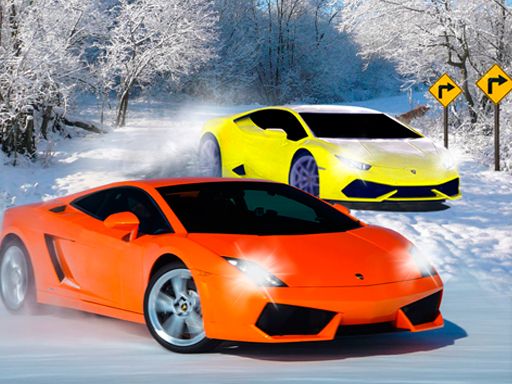 Snow Track Racing 3D - browser game screenshot