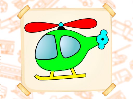 Coloring Book: Vehicles - browser game screenshot