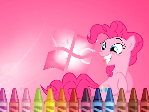 My Little Pony 4 Coloring - browser game screenshot