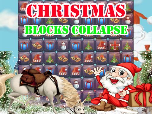 Christmas Blocks Collapse - browser game screenshot