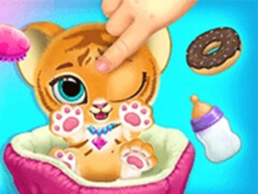 Baby Tiger Care - A Day With Baby Tiger - browser game screenshot