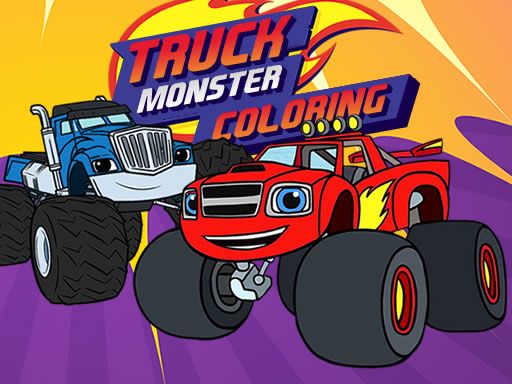 Blaze Monster Truck Coloring Book - browser game screenshot
