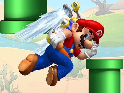 Super Flappy Mario - browser game screenshot