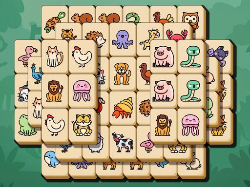 Critter Mahjong Solitaire - browser game screenshot