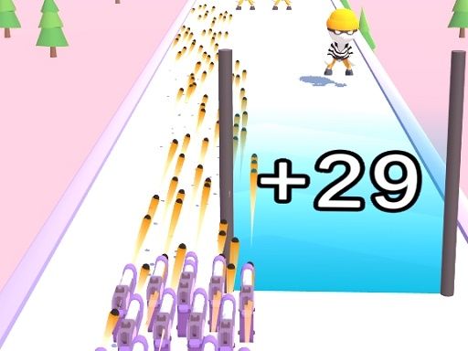 Merge Weapons Shooting 2048 - browser game screenshot