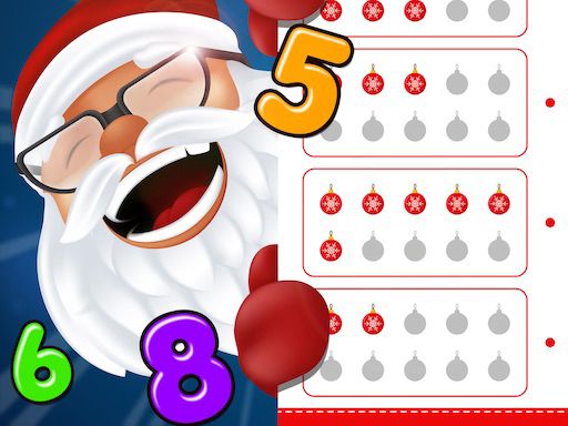 Count And Match Christmas - browser game screenshot