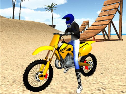 Beach Bike Stunt  - browser game screenshot