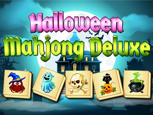 Halloween Mahjong Deluxe - browser game screenshot