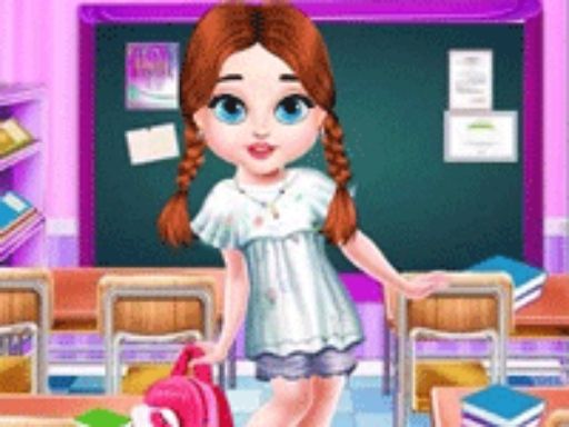 Baby Taylor Caring Story Studying - browser game screenshot