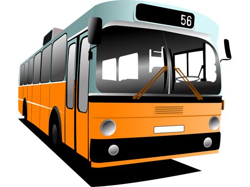 Cartoon Bus Puzzle - browser game screenshot