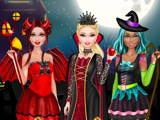 Halloween Salon - browser game screenshot