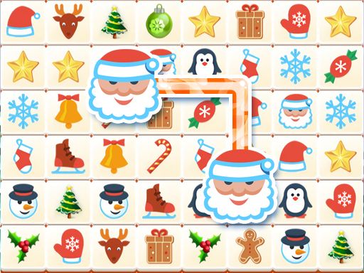 Onet Winter Christmas Mahjong - browser game screenshot