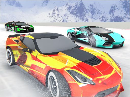 Snow Fall Hill Track Racing - browser game screenshot