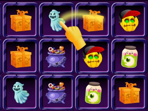 Halloween Match Three - browser game screenshot