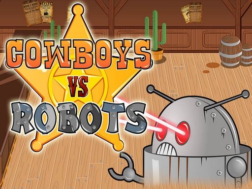 Cowboys vs Robots - browser game screenshot