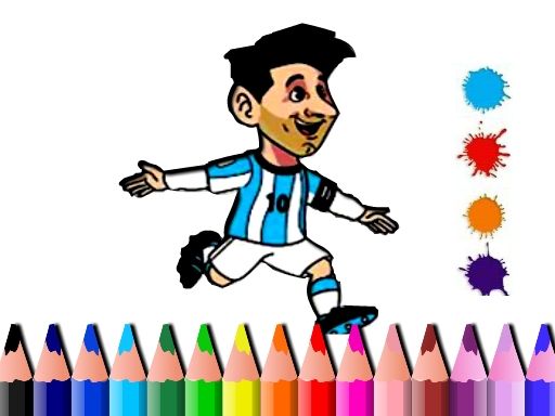 BTS Messi Coloring Book - browser game screenshot