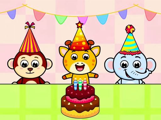 Kids Fun Birthday Party - browser game screenshot