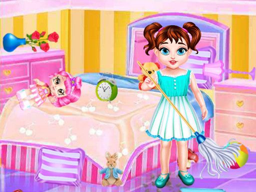 Baby Taylor Messy Home Clean Up - browser game screenshot