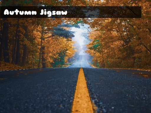 Autumn Trees Jigsaw - browser game screenshot