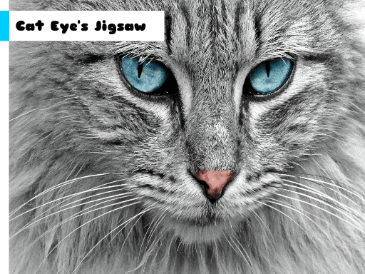 Cat Eye's Jigsaw - browser game screenshot