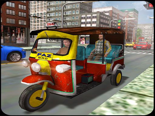 Tuk Tuk Auto Rickshaw Driver: Tuk Tuk Taxi Driving - browser game screenshot
