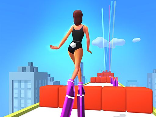 High Heels - impossible Girl Walk  - browser game screenshot