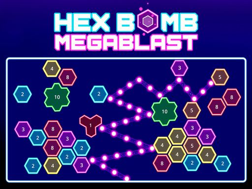 Hex bomb - Megablast - browser game screenshot