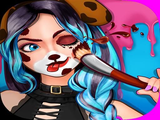 Face Paint Party - Social Star Dress-Up Games - browser game screenshot