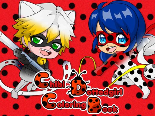 Chibi DottedGirl Coloring Book 2022 - browser game screenshot