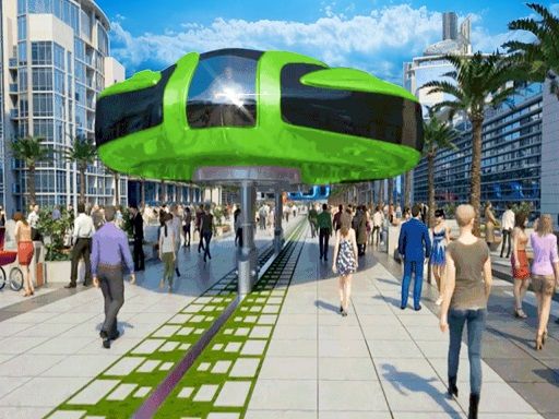 Gyroscopic Elevated Bus Simulator Public Transport - browser game screenshot