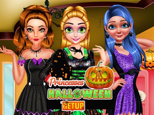 Princesses Halloween Getup - browser game screenshot