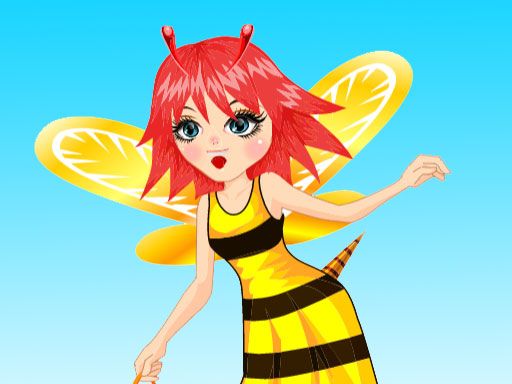 Bee Girl Dress up - browser game screenshot