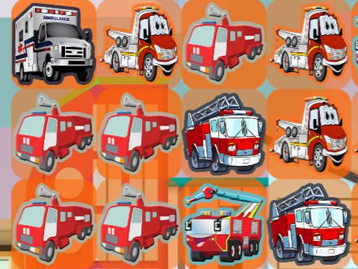 Emergency Trucks Match 3 - browser game screenshot