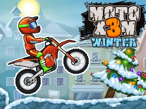 Moto X3M Winter - browser game screenshot