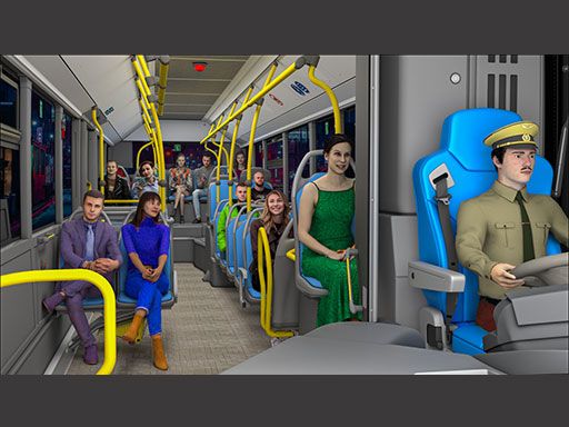 Coach Bus Simulator: City Bus Sim - browser game screenshot