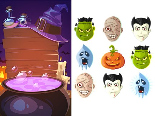 Halloween Match3 - browser game screenshot