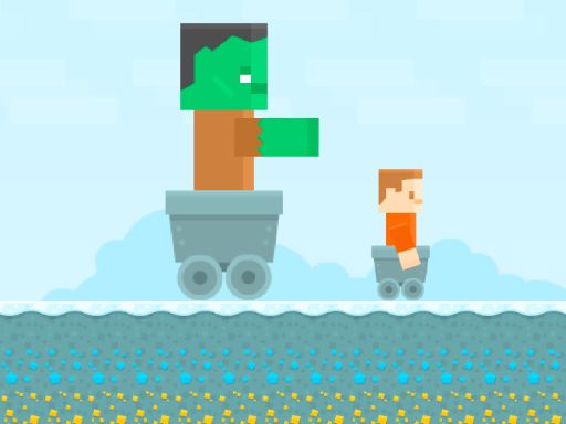 Blockminer Run - browser game screenshot