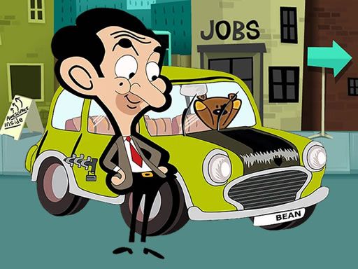 Mr. Bean's Car Differences - browser game screenshot