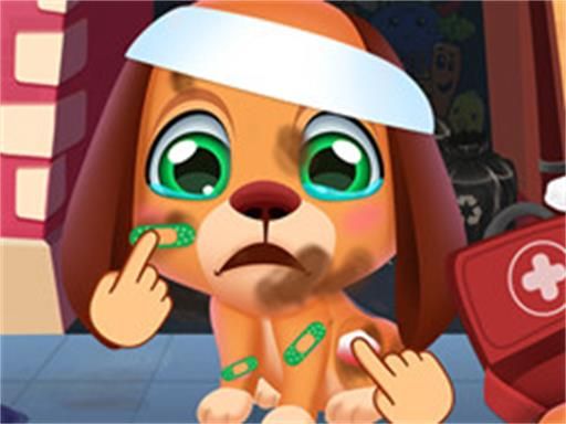 Stray Puppy Pet Care Game - browser game screenshot