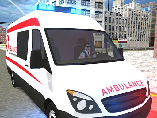 AMBULANCE DRIVING SIMULATOR - browser game screenshot