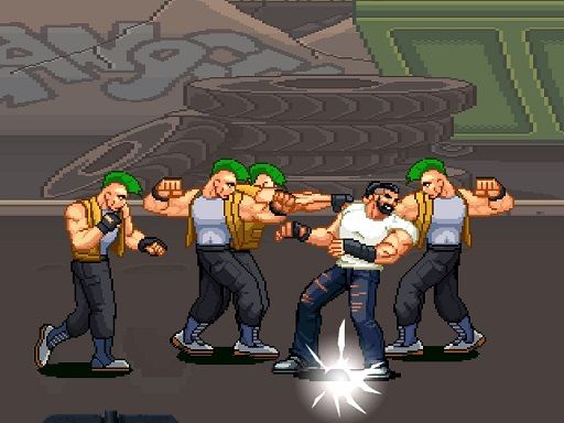 Gang Street Fighting 2D - browser game screenshot