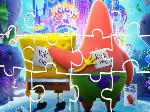 Spongebob Sponge On The Run Jigsaw Game - browser game screenshot