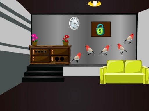 Grey Checked Room Escape - browser game screenshot