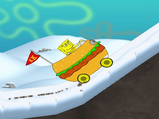 Spongbob With Ballon - browser game screenshot