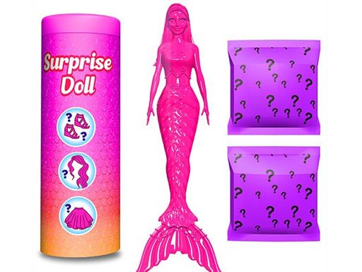 Color Reveal Mermaid Doll - browser game screenshot