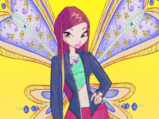 Winx Roxy Dressup - browser game screenshot