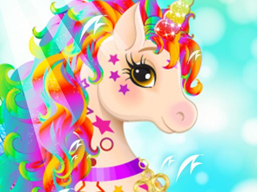 Unicorn For girls Dress up - browser game screenshot